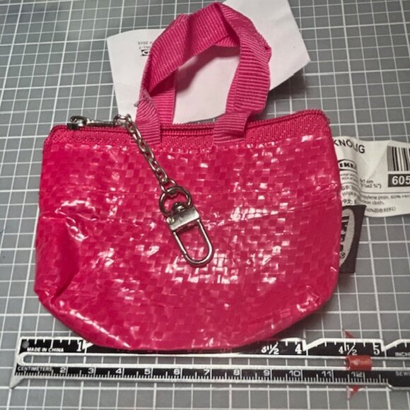NWT – IKEA Knolig Mini Tote Keychain in pink – Japan Exclusive! - Picture 3 of 4
